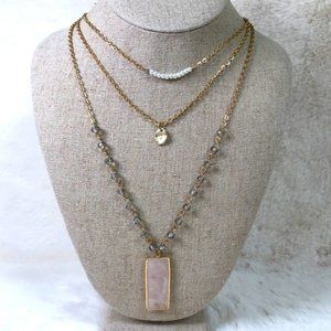 Layered Rose Gold Necklace